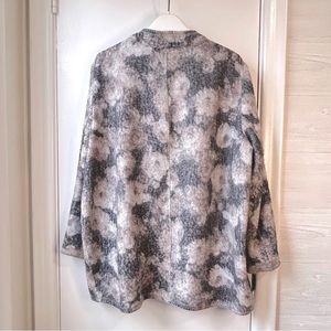 BASLER Wool Blend Soft Floral Textured Cardigan